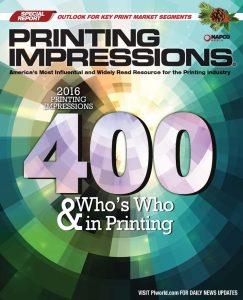 What do 23% of the The 2016 Printing Impressions 400 have in common?