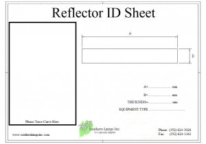 Standard Reflector ID Sheet